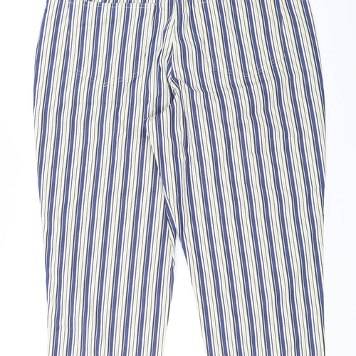 Cocoon Womens Beige Striped  Trousers  Size 16 L25 in