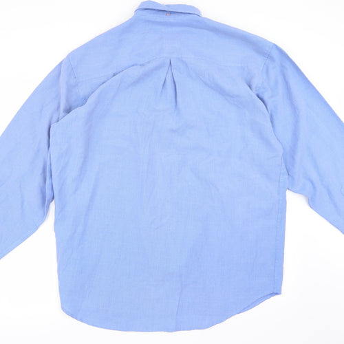 Rockport Mens Blue    Button-Up Size XL