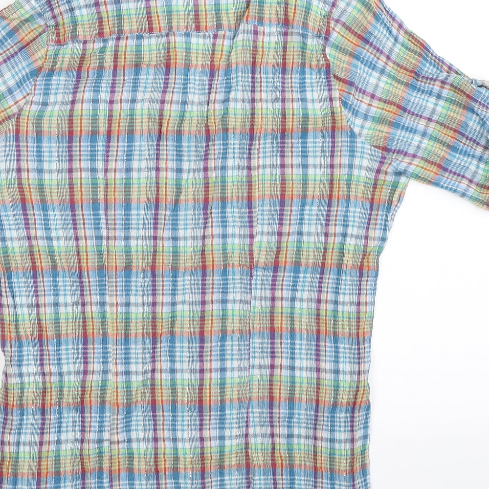 Arcadia Womens Multicoloured Check  Basic Button-Up Size 18
