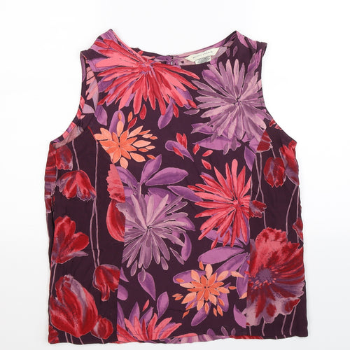 Melrose Womens Multicoloured Floral  Basic T-Shirt Size L