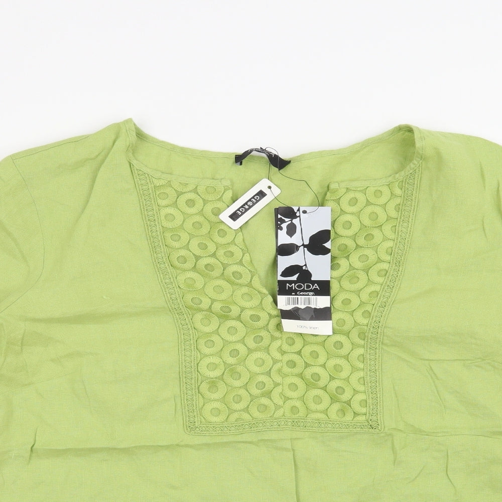 George Womens Green   Basic Blouse Size 24