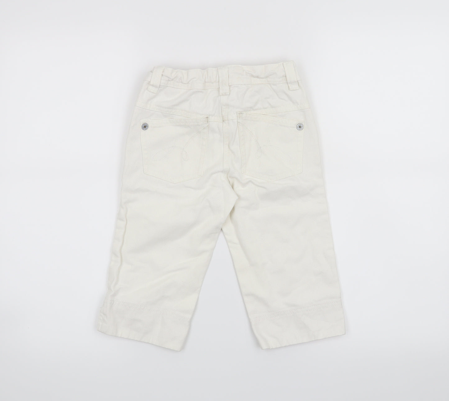 NEXT Girls White   Cropped Jeans Size 7 Years
