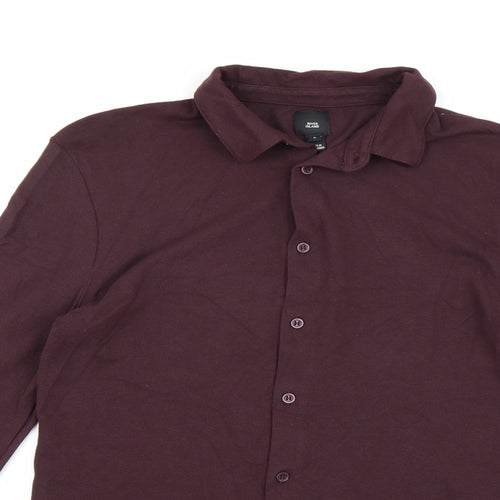 River Island Mens Brown    Button-Up Size S