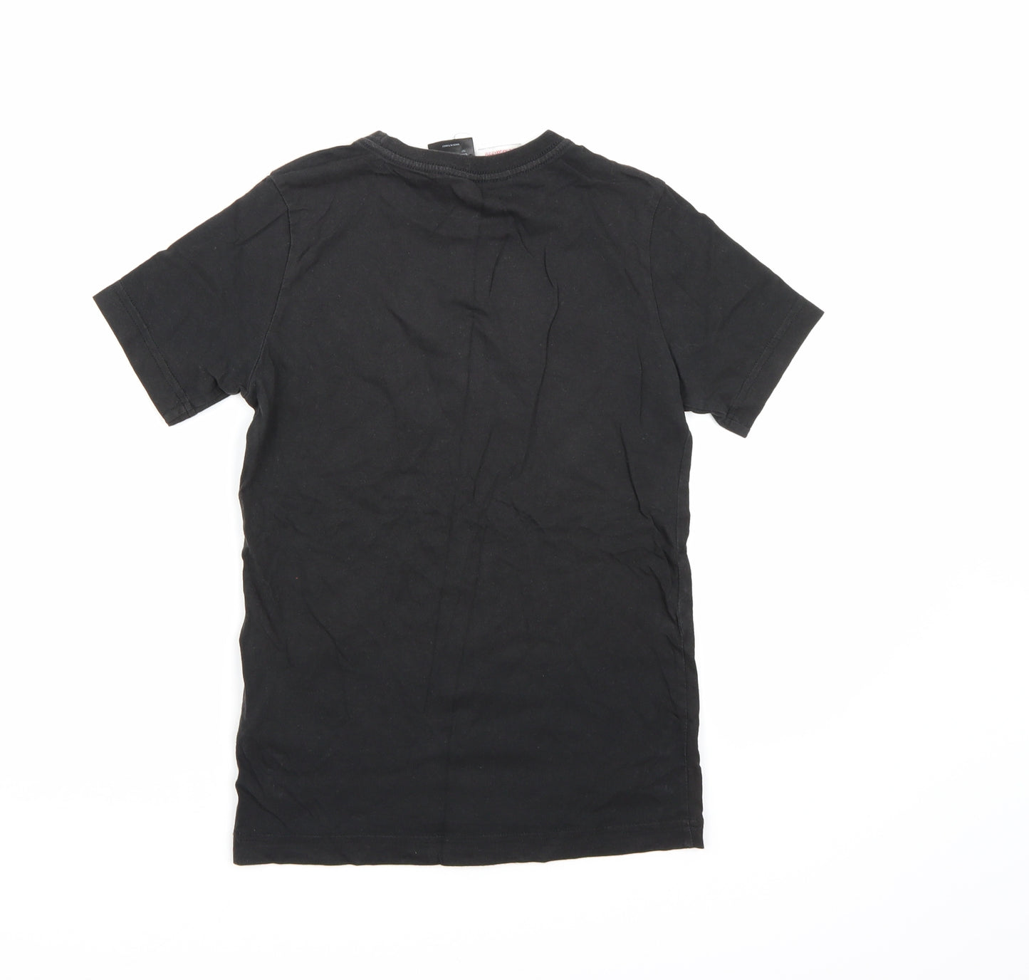adidas Boys Black   Basic T-Shirt Size 9-10 Years