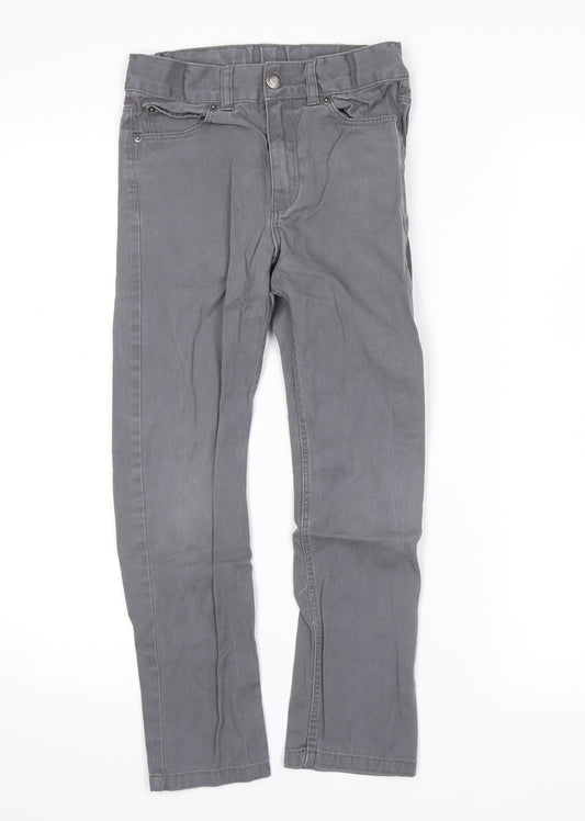 H&M Boys Grey  Denim Straight Jeans Size 7-8 Years