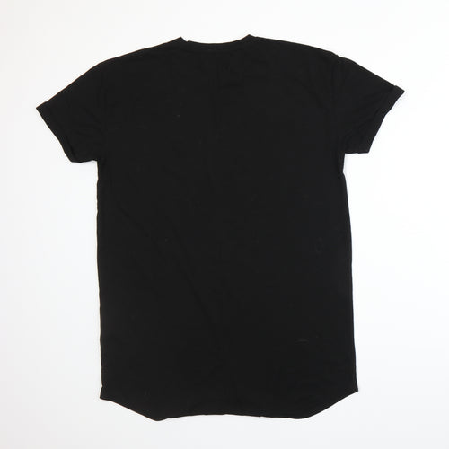 Topman Mens Black    T-Shirt Size M