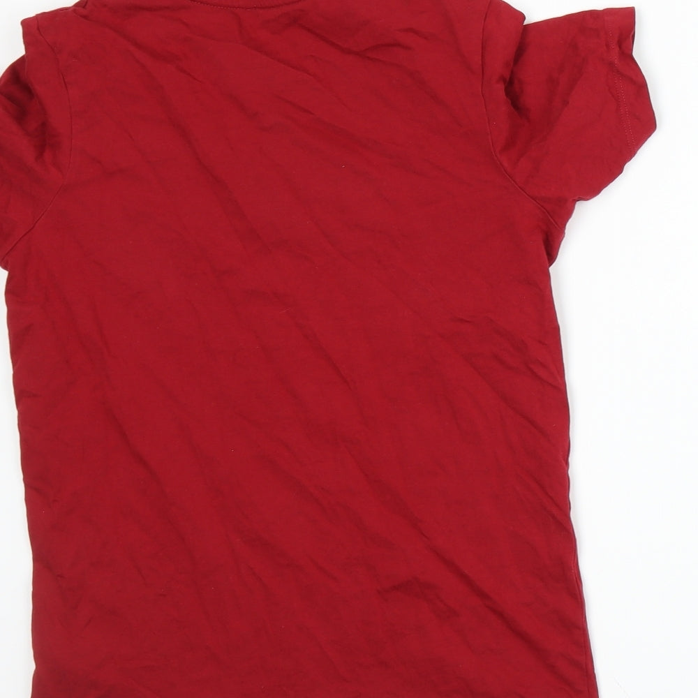 JACK & JONES Boys Red  Jersey Basic T-Shirt Size 12 Years