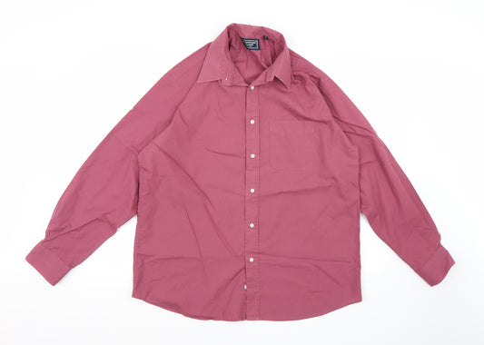 Greenwoods Mens Purple    Dress Shirt Size 16.5