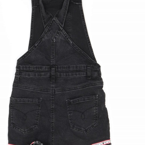 Primark Girls Black  Denim Shorts One-Piece Size 10 Years