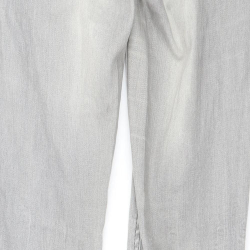 Fishbone Mens Grey  Flannel Skinny Jeans Size 30 in L32 in