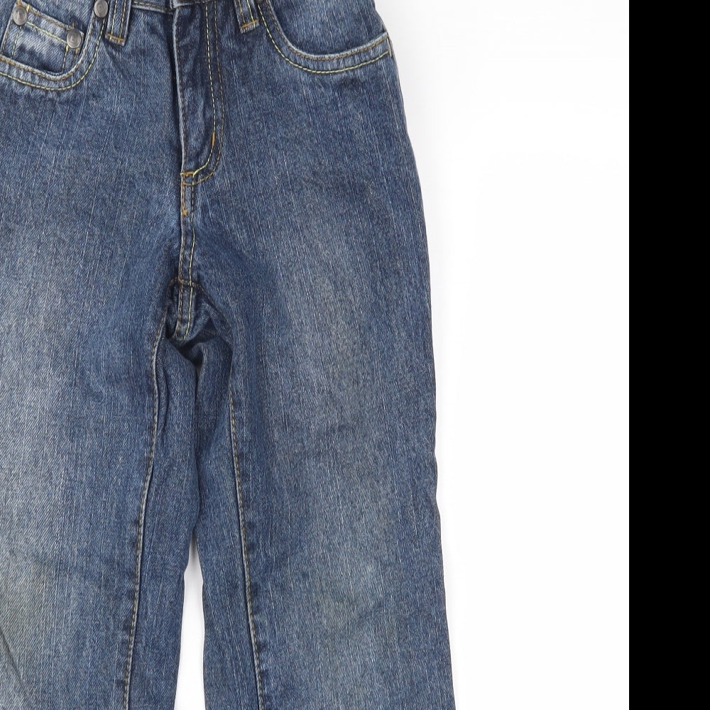 Demo Boys Blue  Denim Straight Jeans Size 6 Years