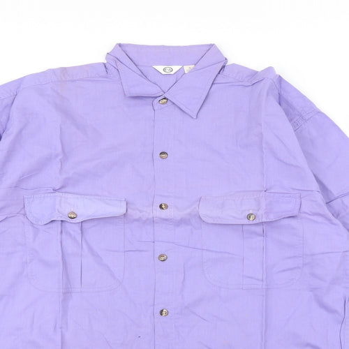 C&A Mens Purple    Dress Shirt Size S