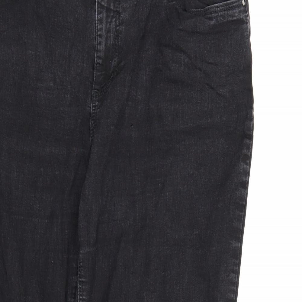 Stooker Womens Black  Denim Straight Jeans  L26 in