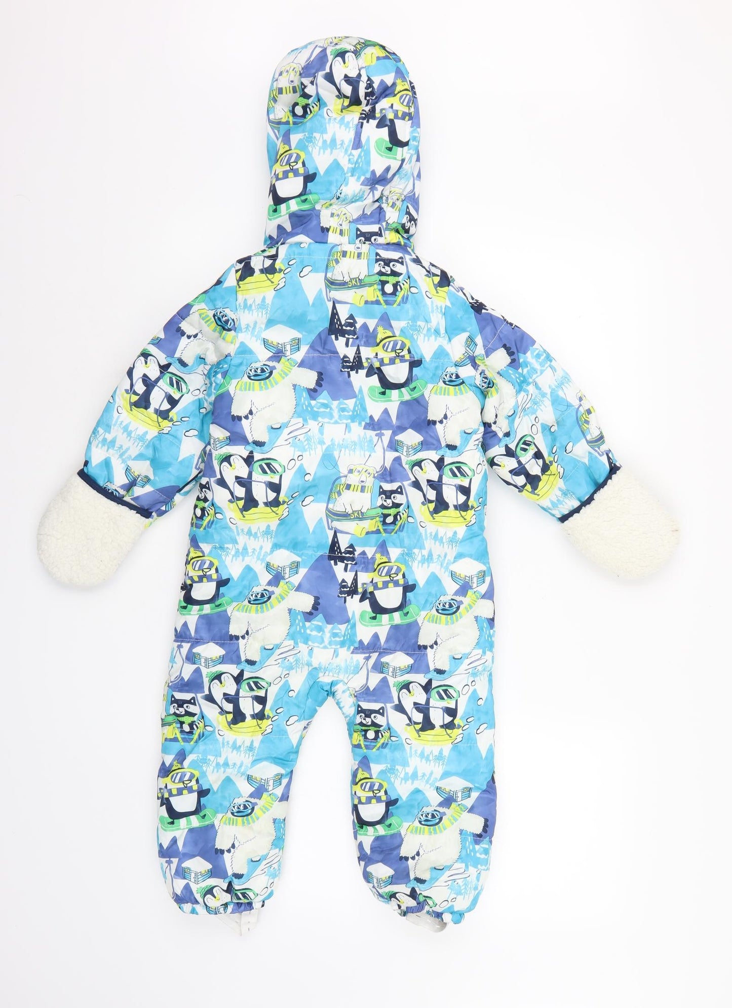 PEP&CO Boys Blue   Basic Coat Snowsuit Size 18-24 Months