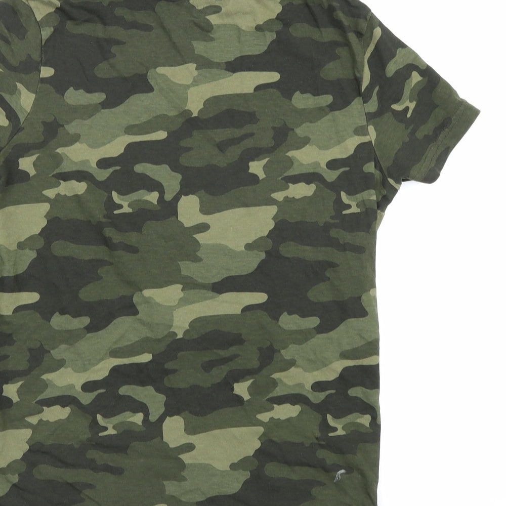 Garfield & Marks Boys Green Camouflage  Basic T-Shirt Size 10-11 Years