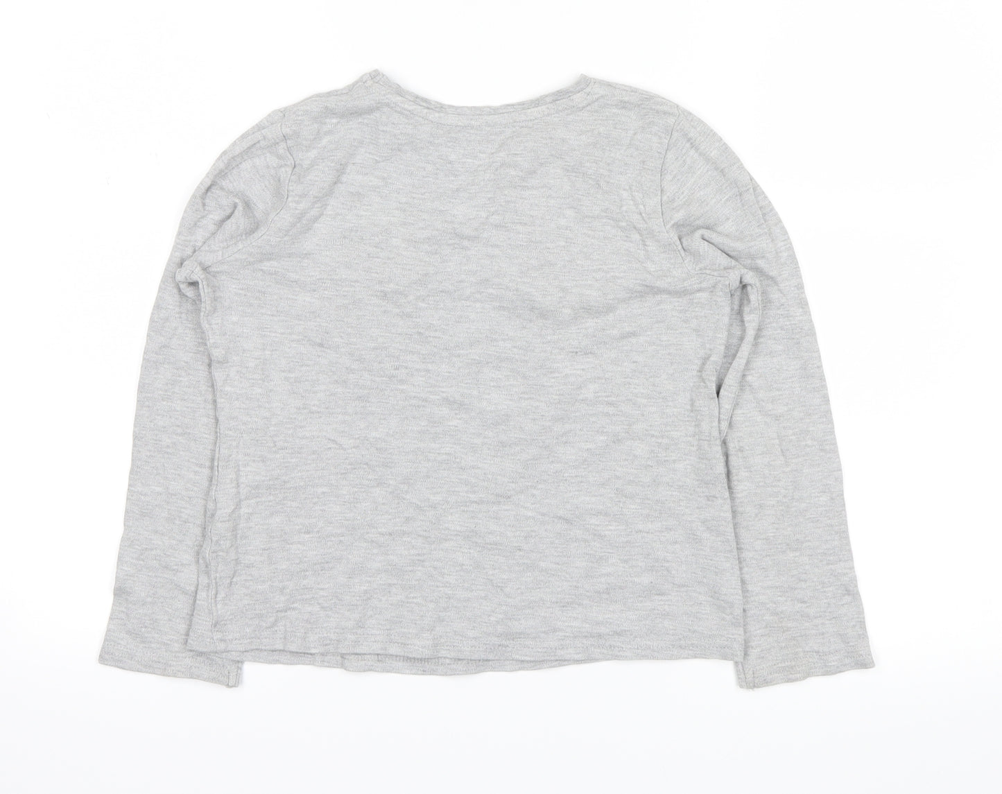 George Girls Grey   Top Pyjama Top Size 7-8 Years  - monster in the making