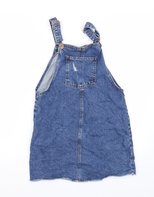Denim & Co. Girls Blue   Dungaree One-Piece Size 11 Years