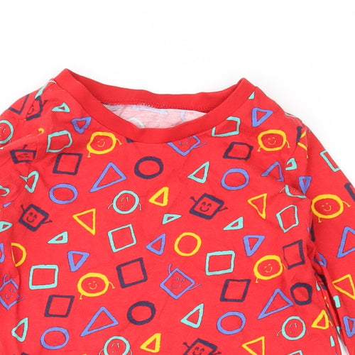 George Boys Red Colourblock  Basic T-Shirt Size 4-5 Years
