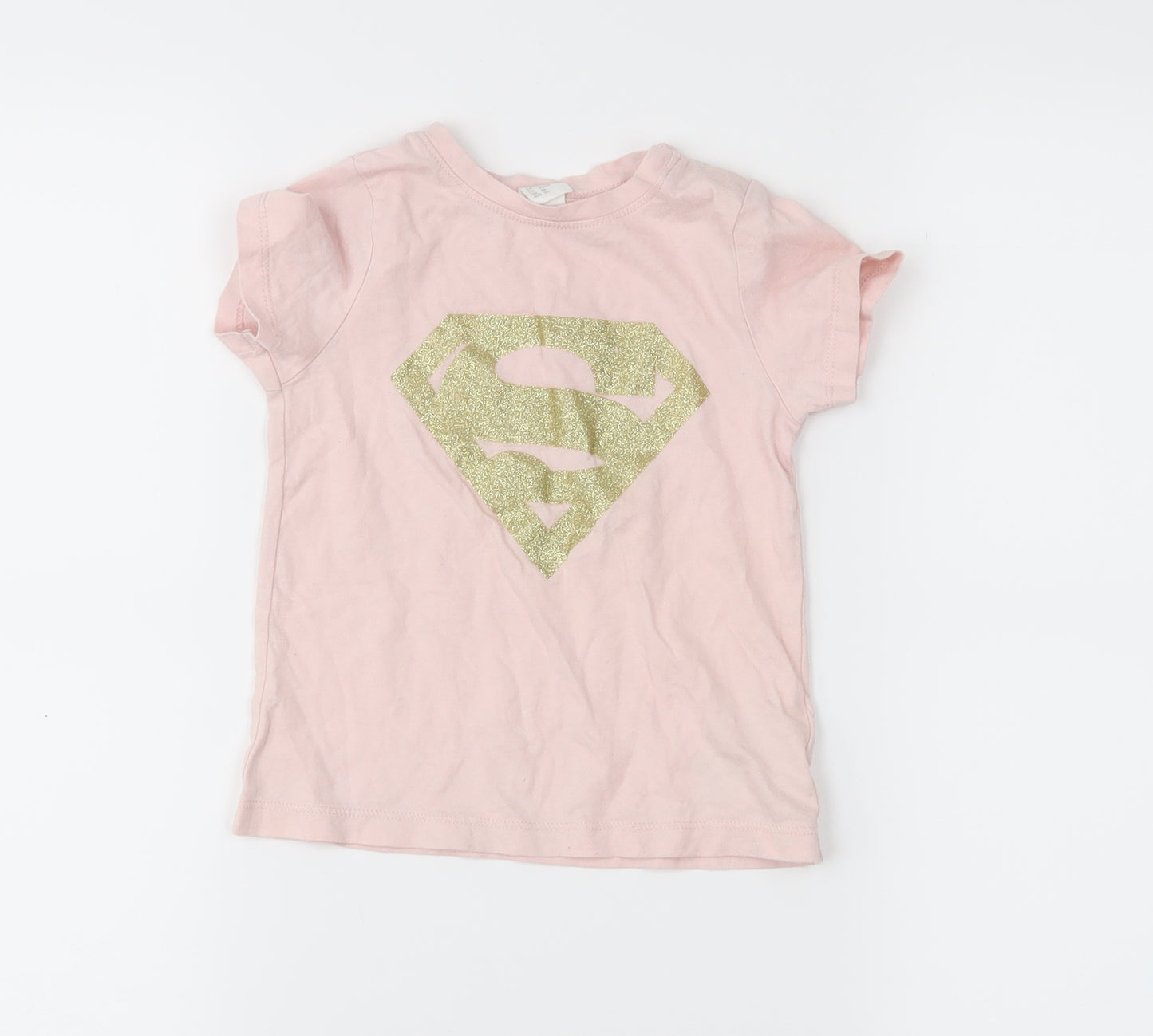 DC Girls Pink   Basic T-Shirt Size 12-18 Months