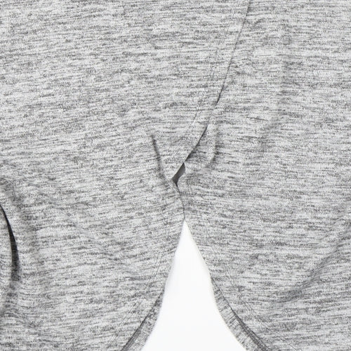 F&F Girls Grey   Cardigan Jumper Size 9-10 Years  - open back