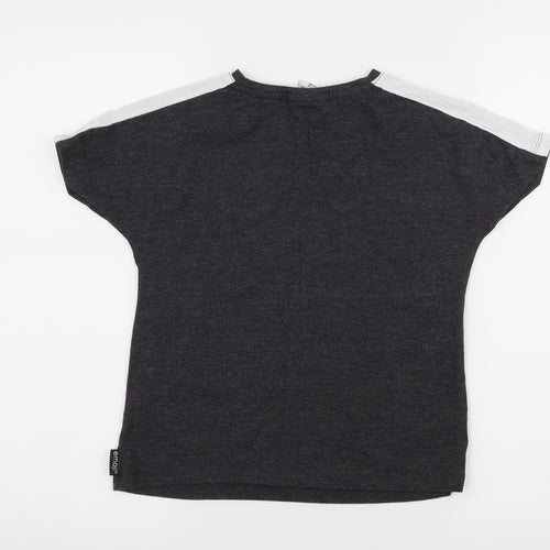 Emoji Girls Grey  Jersey Basic T-Shirt Size 8-9 Years  - Unicorn