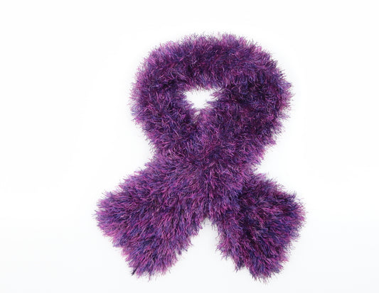 Preworn Girls Purple  Knit Rectangle Scarf Scarves & Wraps One Size