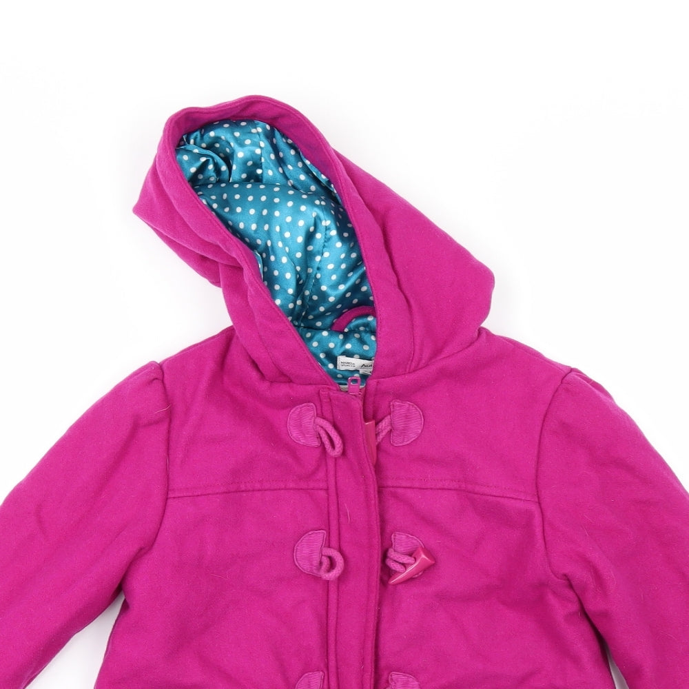 Marks and Spencer Girls Pink Duffle Coat Coat Preworn Ltd