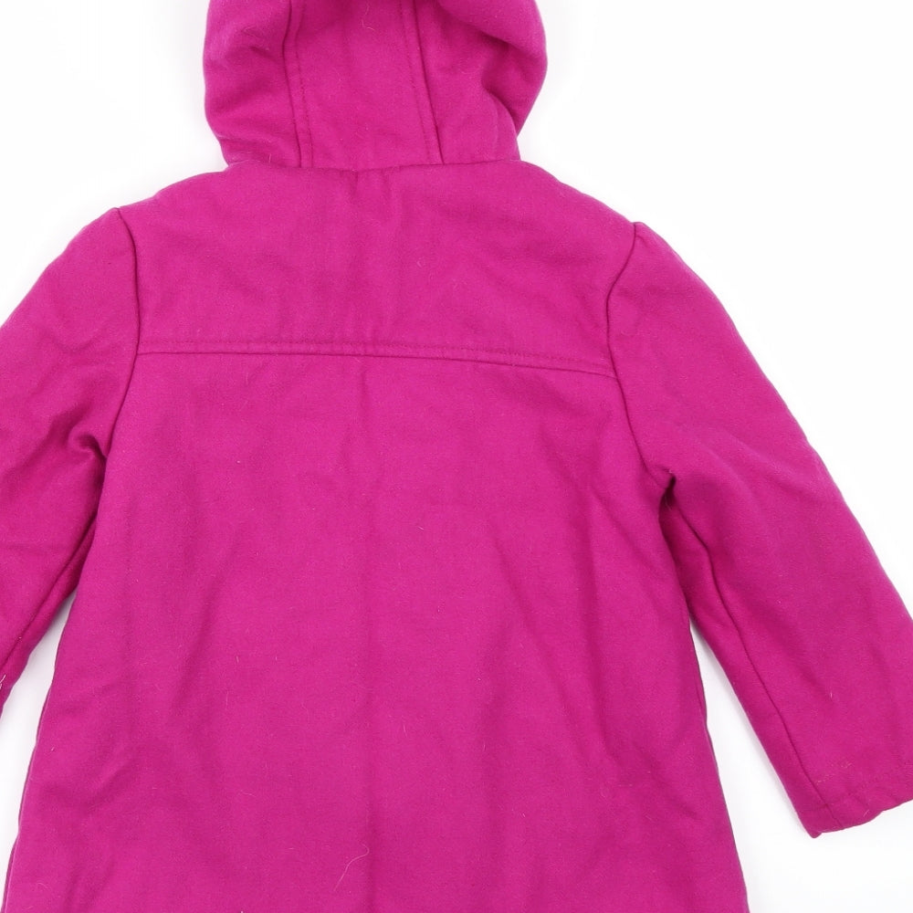 Ladies pink store duffle coat