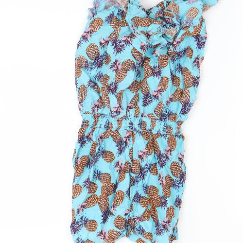 Matalan Girls Blue Spotted  Playsuit One-Piece Size 12-13 Years
