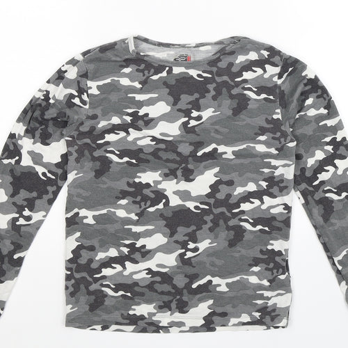32 Degrees Girls Multicoloured Camouflage  Basic T-Shirt Size L