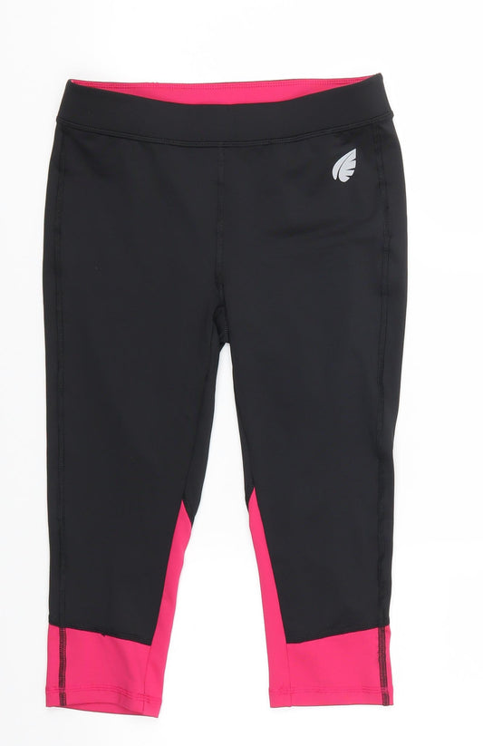 Crivit Womens Black   Athletic Shorts Size 10 - Pink