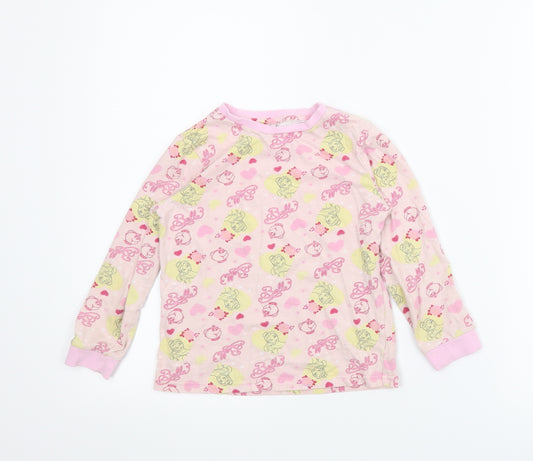 George Girls Pink Animal Print  Top Pyjama Top Size 5-6 Years