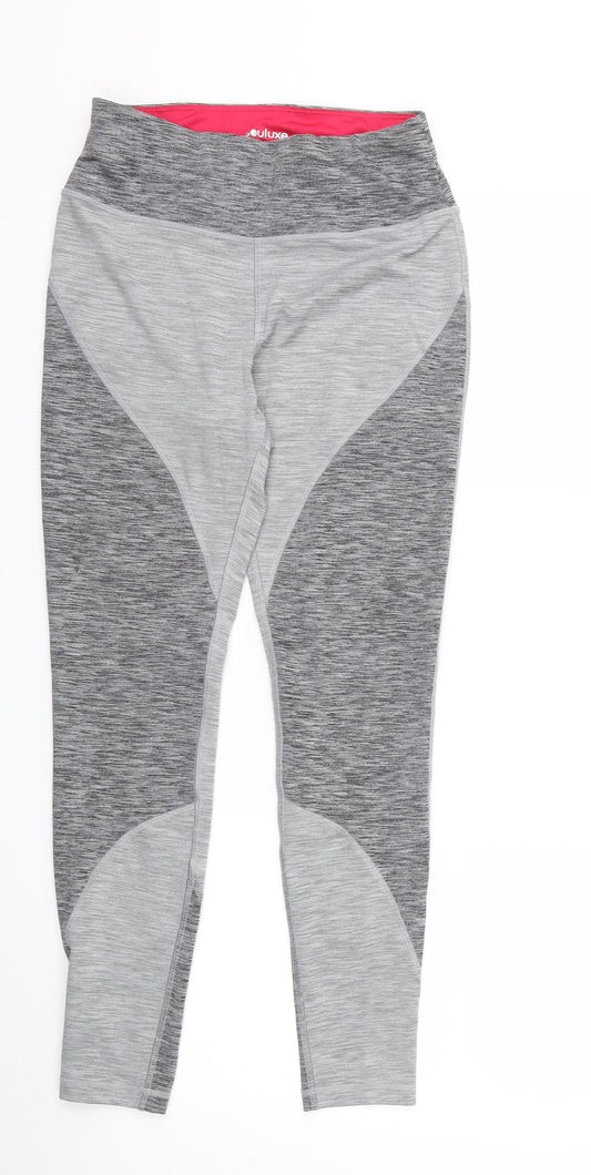 Matalan Womens Grey   Compression Leggings Size 10 L25 in
