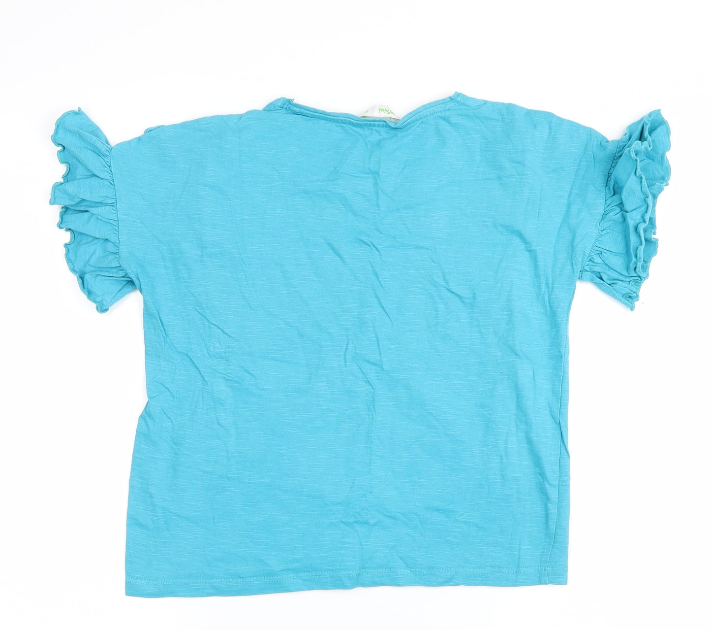Bossini Girls Blue Floral  Basic T-Shirt