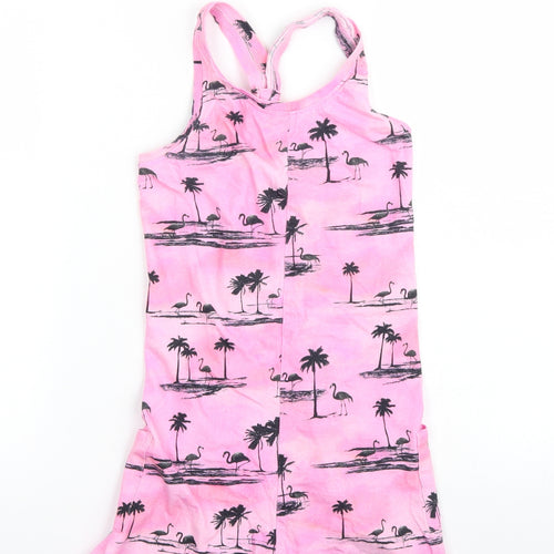 NEXT Girls Pink   Playsuit One-Piece Size 7 Years