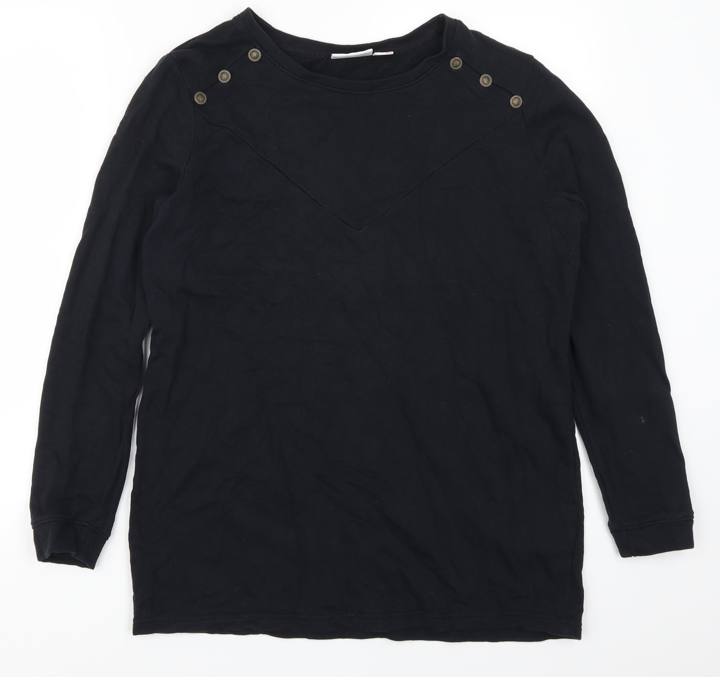John Baner Womens Black   Pullover Sweatshirt Size M