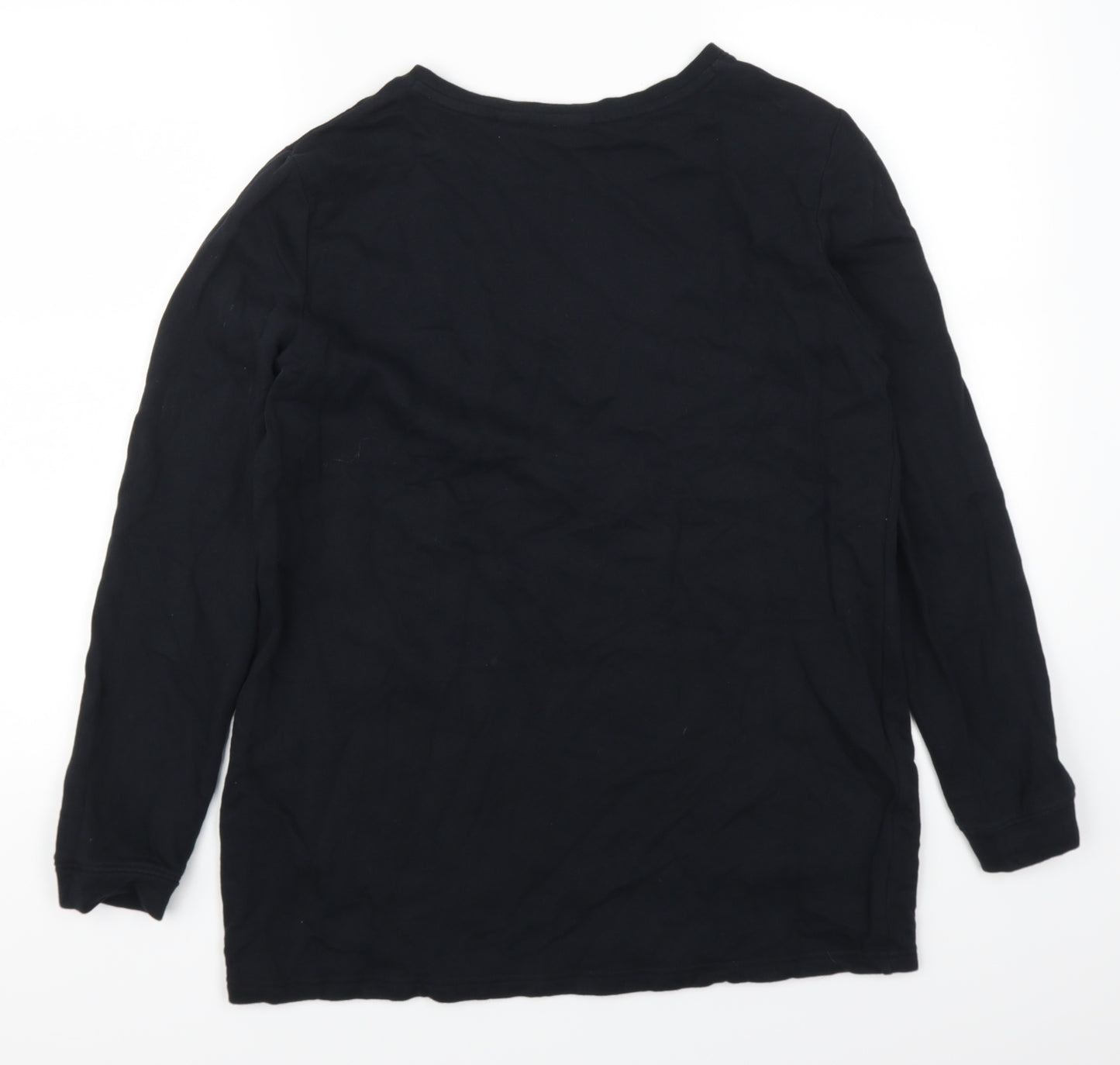 John Baner Womens Black   Pullover Sweatshirt Size M