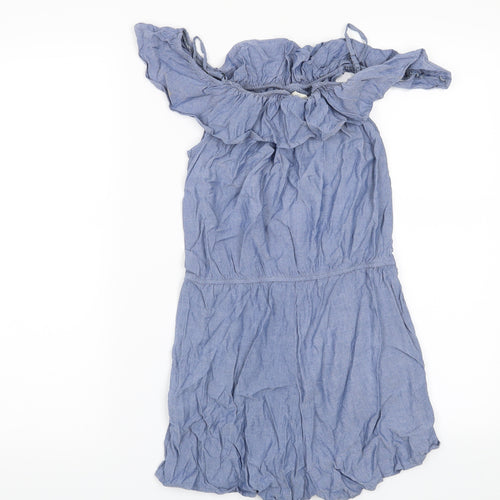 H&M Girls Blue   Playsuit One-Piece Size 12 Years
