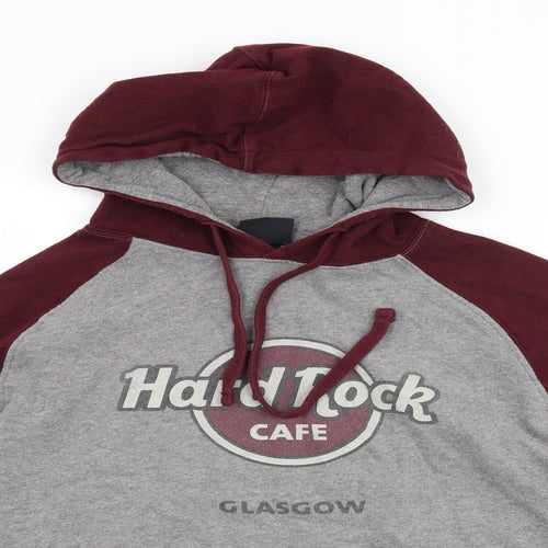 Hard Rock Cafe Mens Grey   Pullover Hoodie Size S