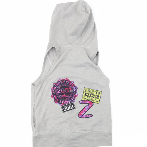 Zumba Womens Grey   Full Zip Hoodie Size S
