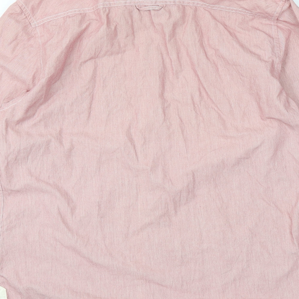 Easy Mens Pink    Dress Shirt Size M
