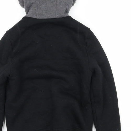 BC Clothing Boys Black  Jersey Full Zip Hoodie Size 5-6 Years
