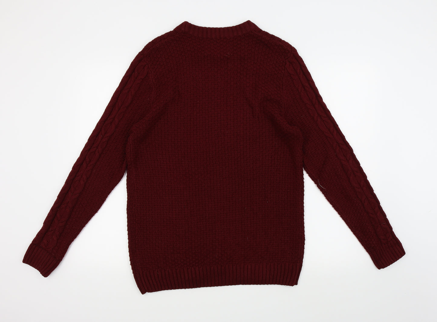 River Island Mens Red   Pullover Jumper Size M
