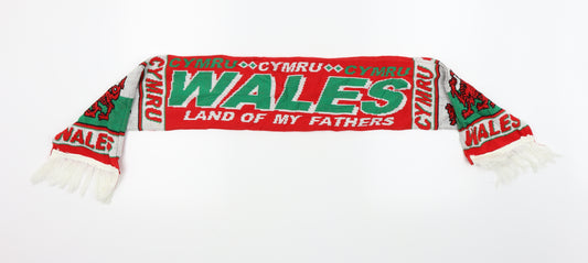 Wales Unisex Red   Scarf  One Size