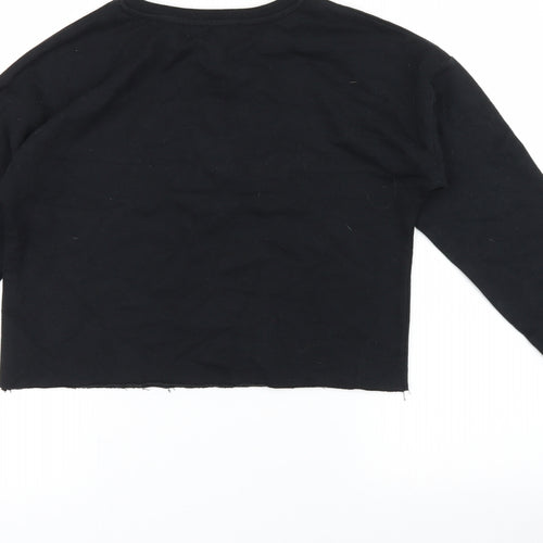 Primark Girls Black   Pullover Sweatshirt Size 13-14 Years  - unicorn fan club