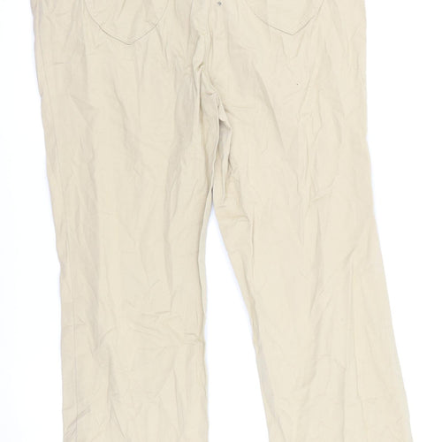 Atelier Womens Beige   Chino Trousers Size 36 L25 in