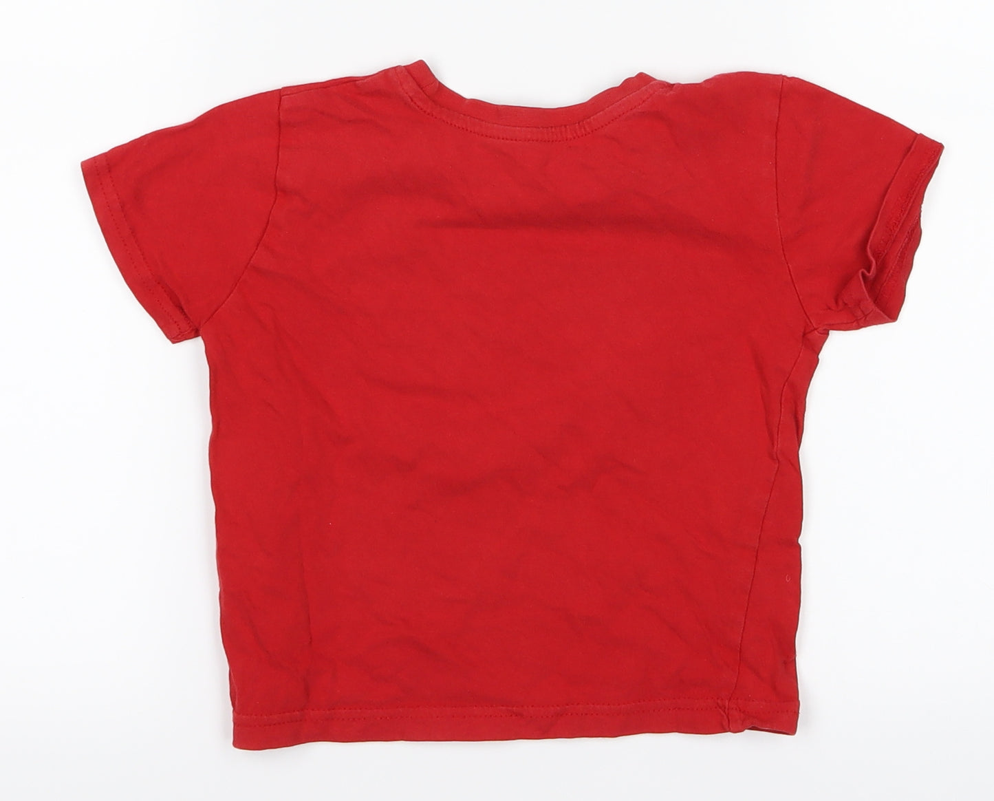 Primark Boys Red   Basic T-Shirt Size 3-4 Years  - Rah