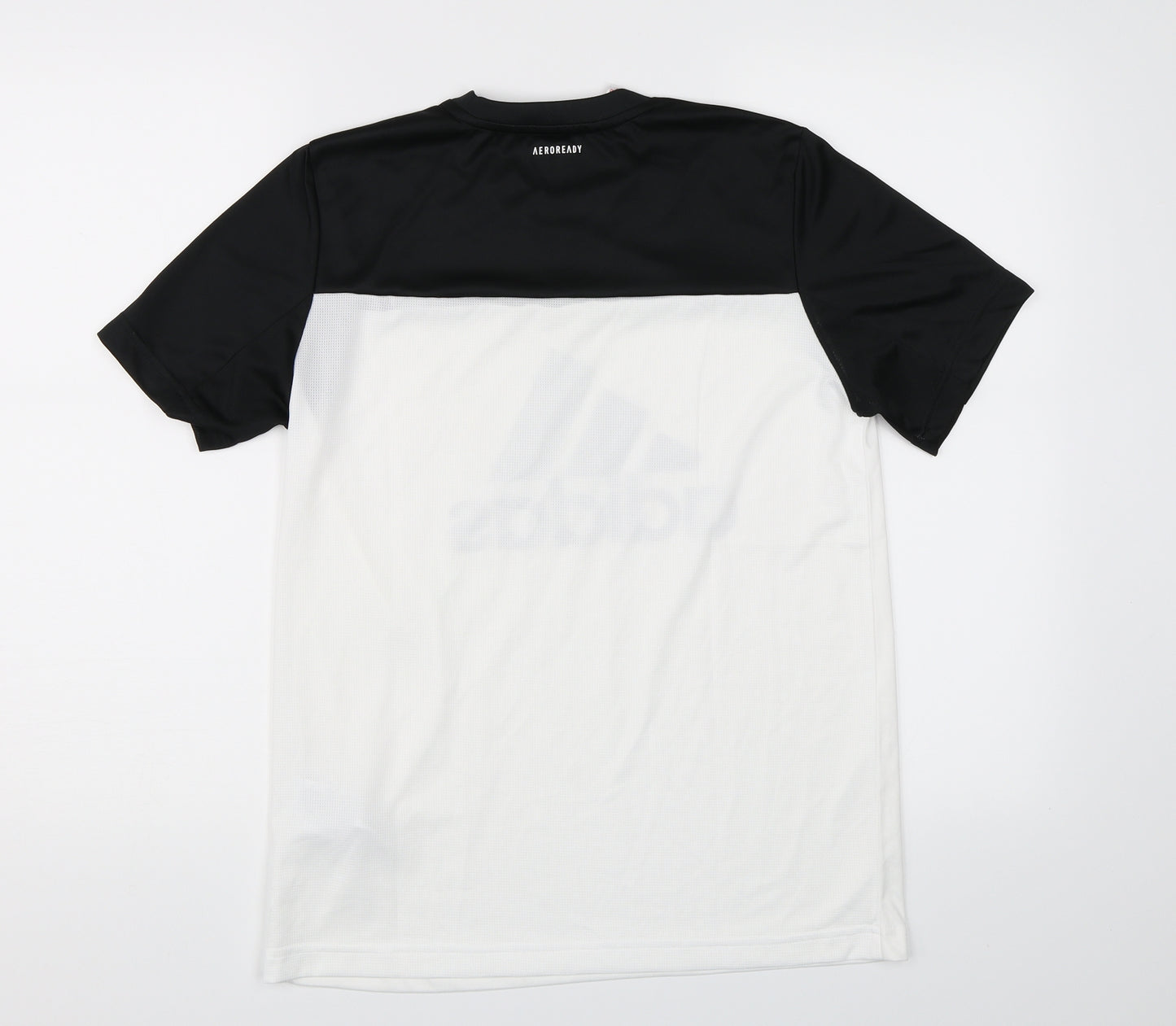 adidas Boys White   Basic T-Shirt Size 13-14 Years