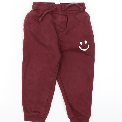 George Boys Brown  Jersey Jogger Trousers Size 18-24 Months