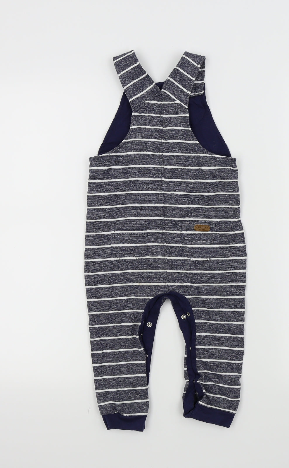 Jasper Conran Boys Blue Striped  Babygrow One-Piece Size 18-24 Months  - Whale